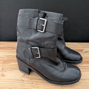 Sam Edelman Leather Moto Boots